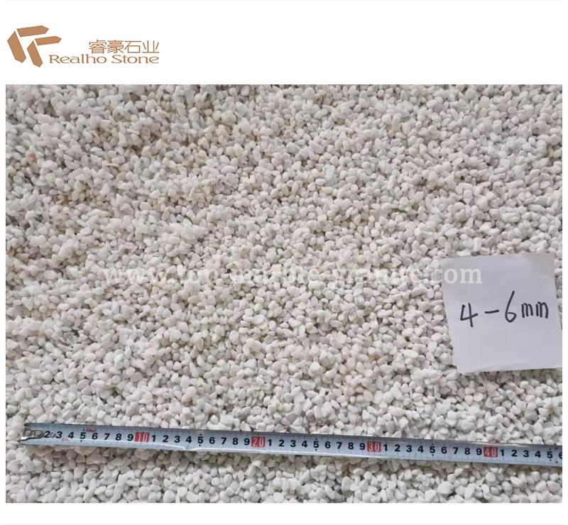 3-6mm white pebbles