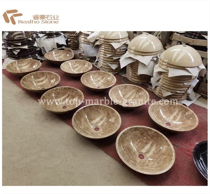 Beige Emperador Basins