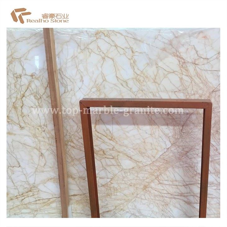 Platanotopos Yellow White Marble